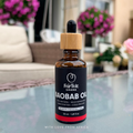 FairTale GHANA empty Baobab oil bottle, 50 ml size, product photo.