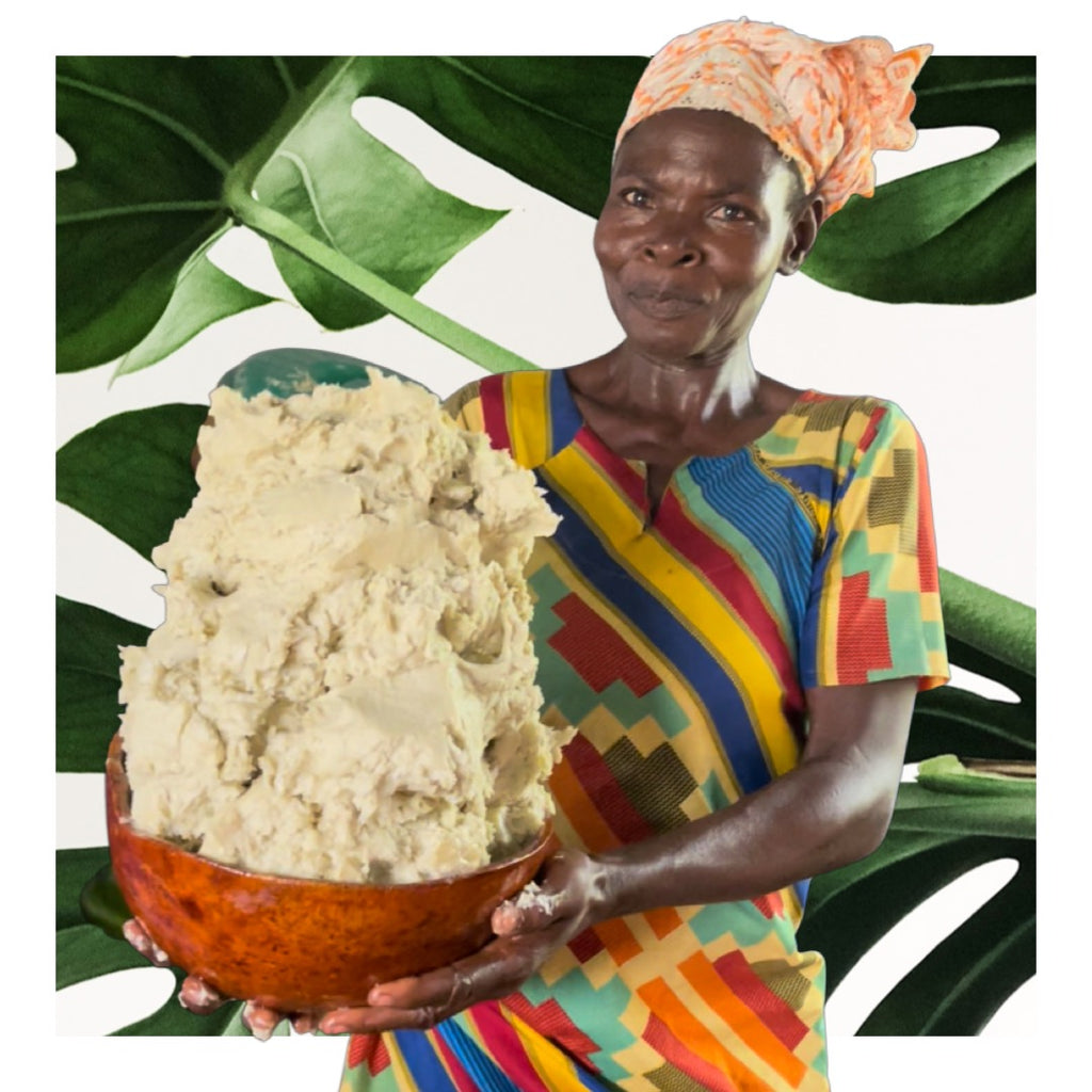 FairTale GHANA natural raw Shea butter, product photo.
